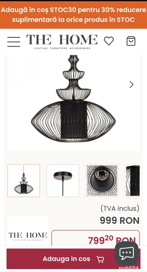 Vand lampadar lustra candelabru otel model deosebit - imagine 2