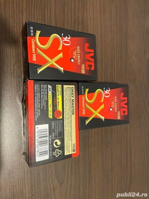 JVC casete video VHS-C noi , sigilate made in Japan.