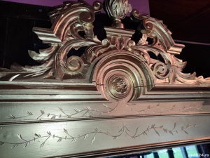 Oglinda Sculptata lemn antică vintage cladica - imagine 5