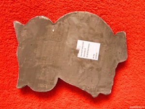 cadou rar Bufnita cu flori Placa ceramica colectie handmade Germany'80 - imagine 6