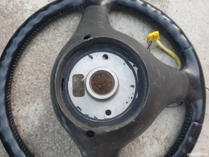 Volan piele si airbag VW Polo 4 carcase manete bloc lumini - imagine 4