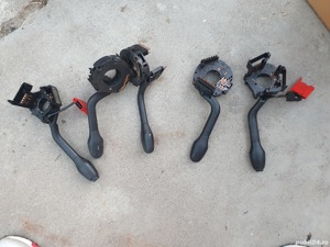 Volan piele si airbag VW Polo 4 carcase manete bloc lumini - imagine 9