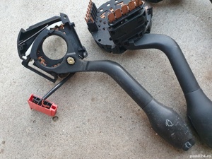 Volan piele si airbag VW Polo 4 carcase manete bloc lumini - imagine 10