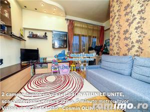 2 camere NATIUNILE UNITE, tip duplex, scara interioara, 5 min. metrou