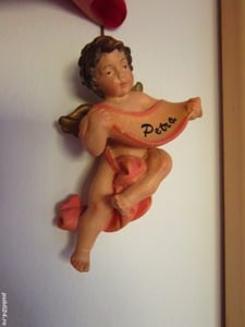 cadou rar Inger vintage colectie Italia '80 sculptura lemn  - imagine 5