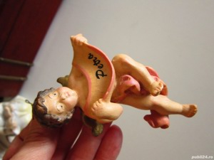 cadou rar Inger vintage colectie Italia '80 sculptura lemn  - imagine 4