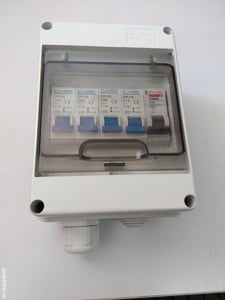 Tablou electric IP65 monofazic 5 circuite echipat 3x25A 2x10A