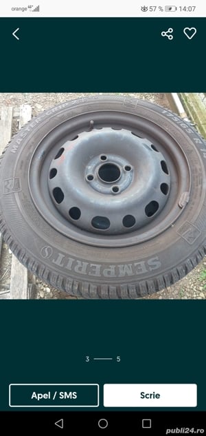 Jenți iOpel 14" anv pentru cauciucuri 175 / 65 R14 Iarna M+S - imagine 2