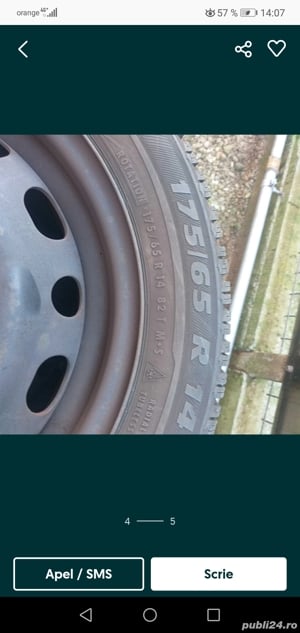 Jenți iOpel 14" anv pentru cauciucuri 175 / 65 R14 Iarna M+S