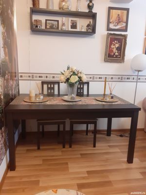 Vănd masă extensibilă de sufragerie 1,60/0,90