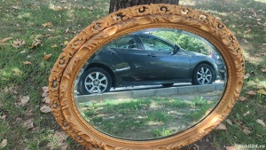 Oglinda interbelica lemn antica vintage 