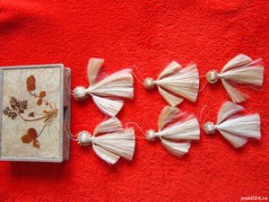 cadou rar Craciun Ingeri vintage Horse Hair Angel Ornaments Germania anii'60