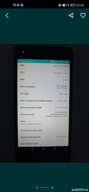 Huawei P8 lite negru bonus baterie externă sigilata 