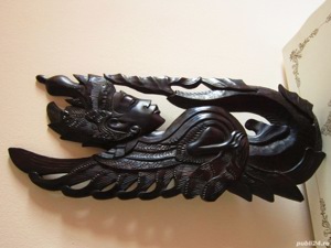 cadou rar Zeita Dewi Sri Sculptura abanos vintage Bali anii '60