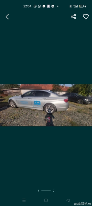 Dezmembrez orice piesa BMW F10 520d de 184 de cai, an 2012, cu multe dotarii, in stare foarte buna - imagine 7