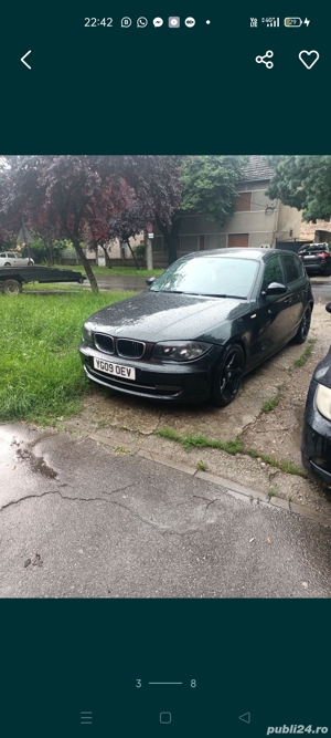 Desfac orice piesa BMW seria 1, 118D din 2009, de 143 de cai cu distribuția in spate - imagine 2