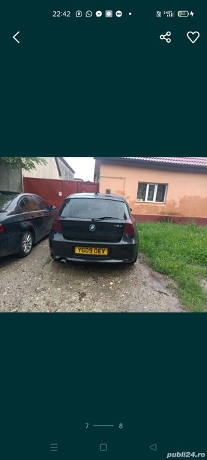 Desfac orice piesa BMW seria 1, 118D din 2009, de 143 de cai cu distribuția in spate - imagine 3