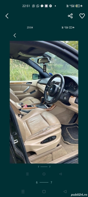 Vând orice piesa BMW X5 X-DRIVE e53 cu motor de 3000 diesel in stare foarte buna cu multe dotarii - imagine 4