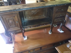 Comodina baroc sculptata antică vintage retro  - imagine 7