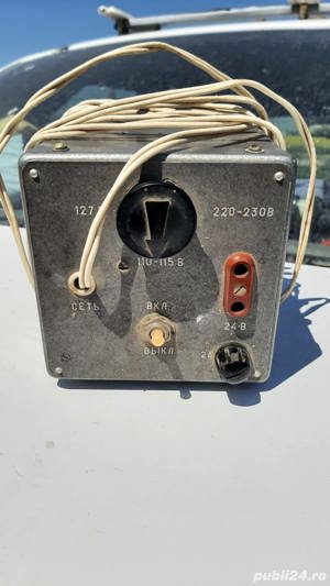 Redresor baterie comunist romanesc masina motoreta 6V-12V Tehnoton AEM - imagine 5