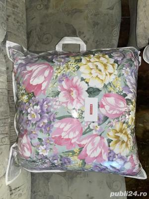 Perna din puf si pana de gasca 40x40, Alb, 15% puf 85 pana gasca - imagine 6