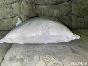 Perna din puf si pana de gasca 40x40, Alb, 15% puf 85 pana gasca - imagine 4