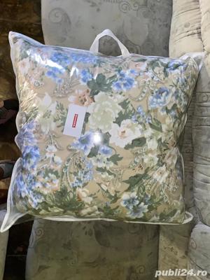 Perna din puf si pana de gasca 40x40, Alb, 15% puf 85 pana gasca - imagine 5