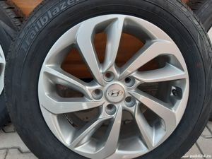 JANTE originale HYUNDAI TUCSON  cu anvelope de vara17 inci 225/60/17 CU SENZOR DE PRESIUNE - imagine 7