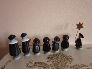 cadou rar  21 miniaturi de colectie lemn handmade Germany'60 - imagine 5