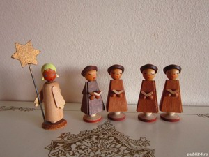 cadou rar  21 miniaturi de colectie lemn handmade Germany'60 - imagine 6