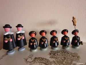 cadou rar  21 miniaturi de colectie lemn handmade Germany'60 - imagine 4