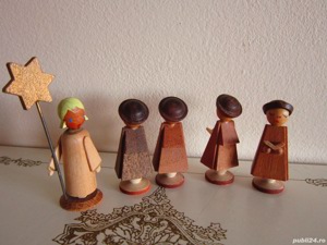 cadou rar  21 miniaturi de colectie lemn handmade Germany'60 - imagine 7