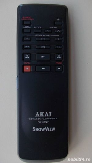 AKAI Rc-v1002f Rc-v766a Rc-w612f telecomanda video recorder vcr vhs - imagine 2