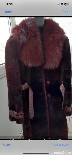 Haina dama din blana mouton dore - imagine 3