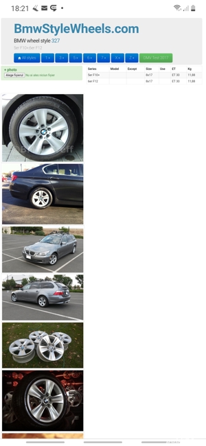 jante 5x120 r17 style 327 bmw seria 5 f10 sau f30 - imagine 6