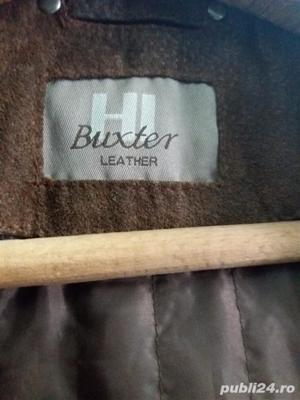 Haina piele naturala winter parka jacka iarna salopete groase - imagine 4