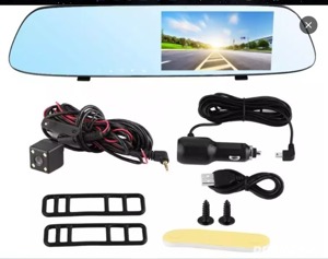 Oglinda retrovizoare cu camera fata si marsarier, camera auto 