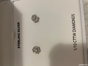 Cercei cu diamante 