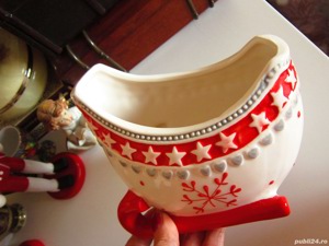 cadou rar Sanie Craciun recipient festiv Sabrina Collection 2011 Italy - imagine 3