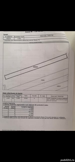Teren 2000 sau 5000 mp - 25 e mp - imagine 2