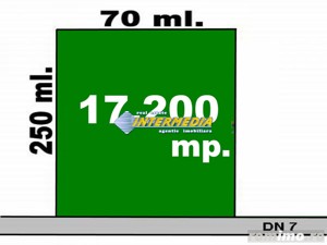 Vanzare Teren 17200 mp. 72 ml  pe DN 7 Zona Vintu de Jos langa Luch 2000 - imagine 2