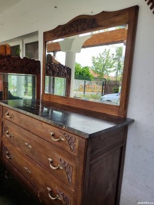 Comoda cu oglinda antica vintage retro 