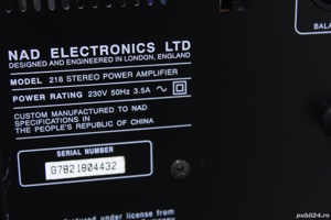 Amplificator statie dual mono Nad 218 THX(2x230W rms). - imagine 5