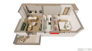 Apartament doua camere ARED RED 9 - imagine 3