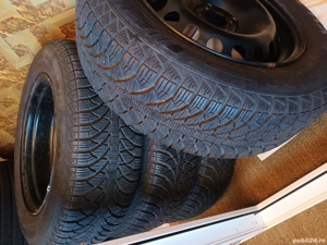 5 roti 15x6.5 et.45 și 4 cauciucuri iarnă + 1 cauciuc vară  - imagine 4