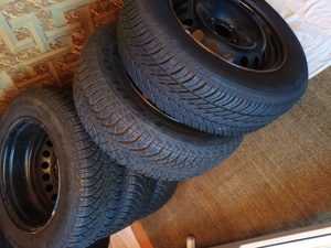 5 roti 15x6.5 et.45 și 4 cauciucuri iarnă + 1 cauciuc vară  - imagine 3