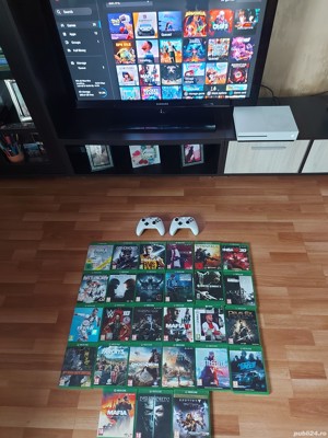 Consola Xbox One S 1TB FullBox +20 Jocuri+ 2Manete