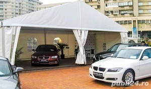 Cort alb echipat pentru evenimente, deschidere 15m, module x5m, capacitati x75mp - imagine 2