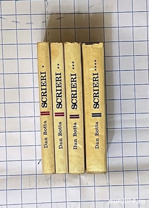 scrieri 4 volume cartonate supracoperti editie completa de dan botta 1968  - imagine 2