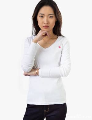 Bluza femei U.S. Polo Assn. alba - imagine 2
